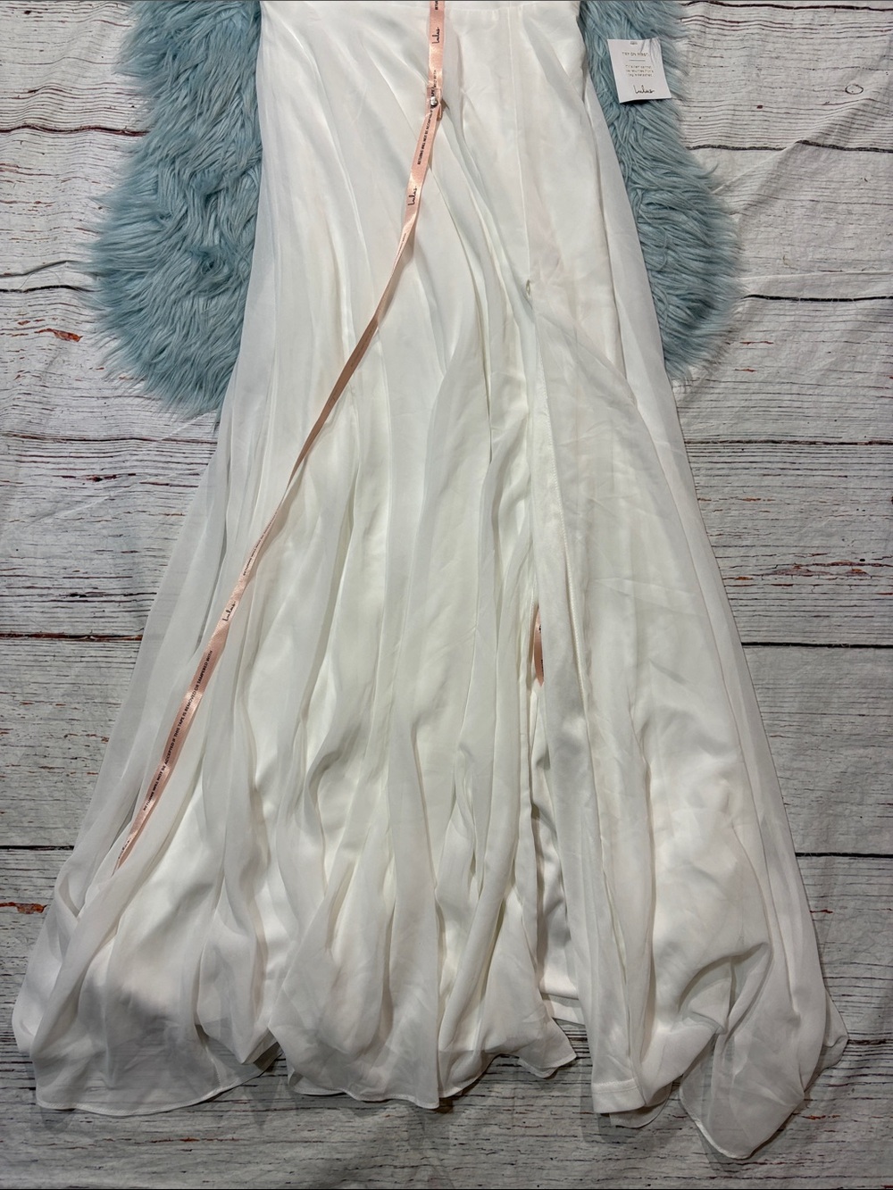 NWT Lulus Radiant Romance White Tie-Strap Maxi Dress - Picture 5 of 9